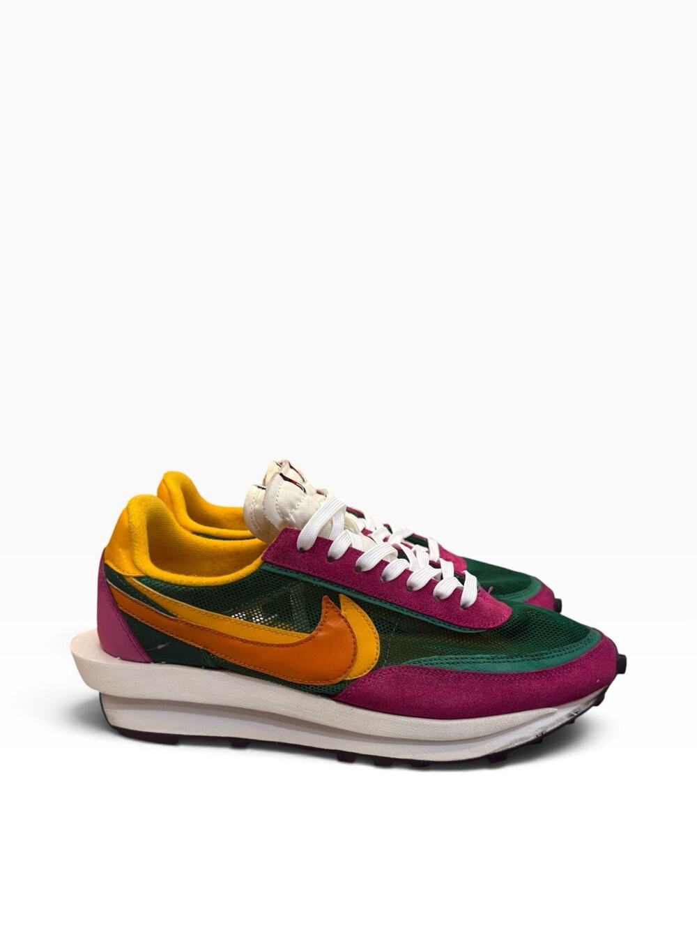 Nike LD Waffle sacai Pine Green Clay Orange Del Sol BV0073-301 Mens 10 EUC